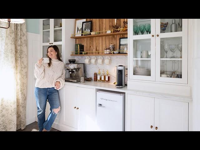 I Built My Dream Coffee Bar with an EPIC IKEA Hack!