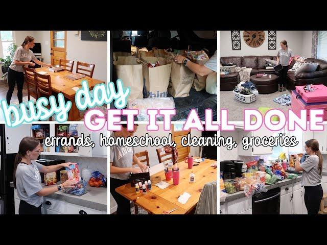 HOMEMAKER GET IT ALL DONE | CLEAN WITH ME | GROCERY HAUL | CLEANING MOTIVATION