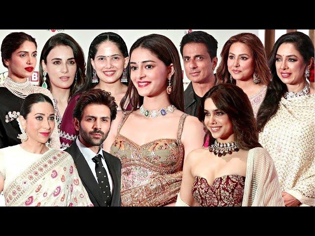 UNCUT - NAVBHARAT TIMES UTSAV 2024 | Star-Studded Red Carpet | Ananya,Kartik,Bhumi,Hina Khan,Rupali