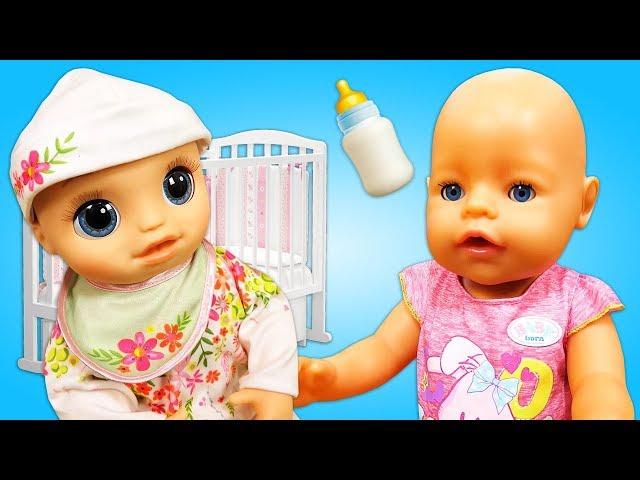 Подружка Беби Бон Baby Alive - распаковка куклы. Видео для девочек Как мама