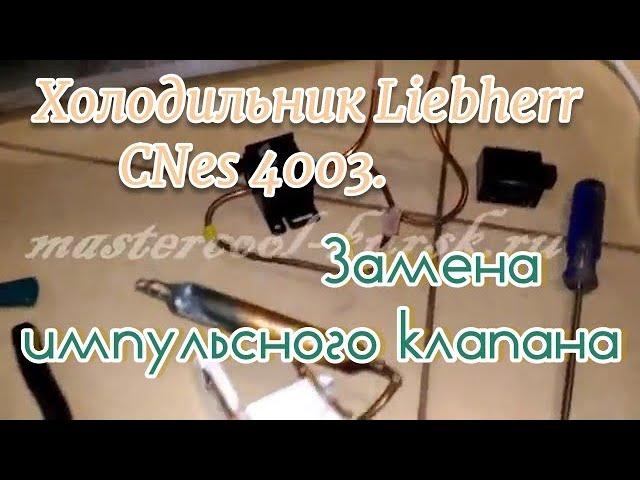 Холодильник Liebherr CNes 4003. Замена импульсного клапана