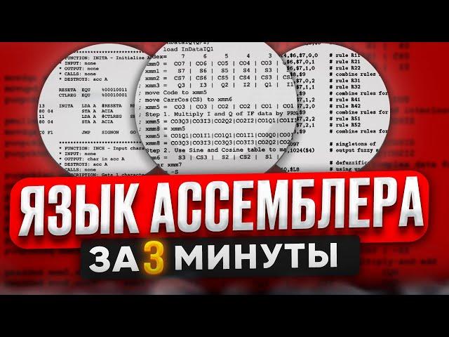 ЯЗЫК АССЕМБЛЕРА за  3 МИНУТЫ