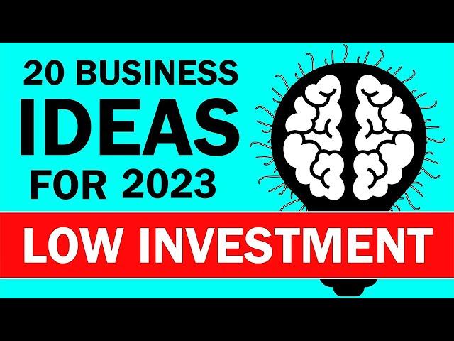 20 Business Ideas with LOW Investment & HIGH Profit in 2023