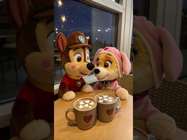 Skye’s Sweet Surprise! Chase’s Romantic Gift at the Puppy Café#pawpatrol #shorts #shortsvideo