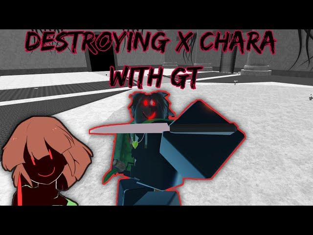 DESTROYING X CHARA | SoulShatters ( Roblox )