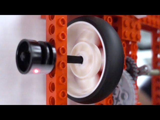 Spinning a Lego Wheel Fast BY HAND