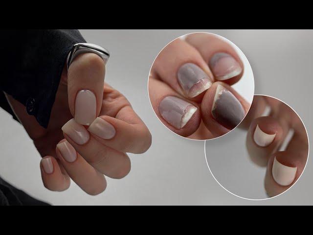 Gel polish doesn't last! The base peels off / Strengthening thin nails / Cut out the ends