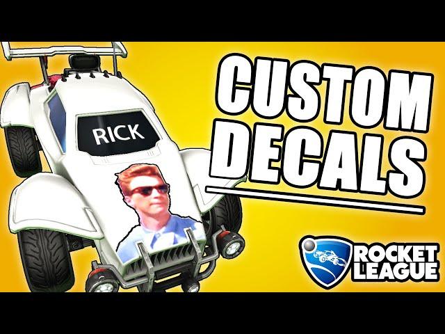 How To Create and Use Custom Decals in Rocket League!