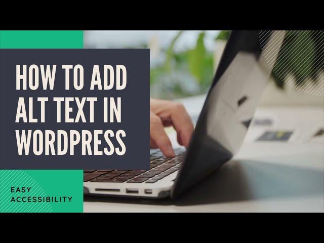 How to add alt text to images in WordPress