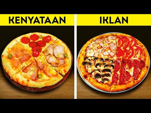 MAKANAN DI IKLAN VS. DI KENYATAAN || Trik yang Digunakan Pengiklan agar Makanan Terlihat Lezat