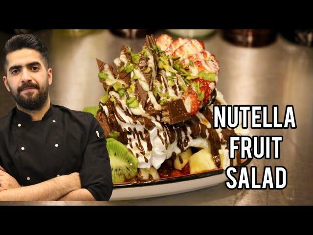 سلطة فواكه نوتيلا كيت كات / fruits salad Nutella chocolate