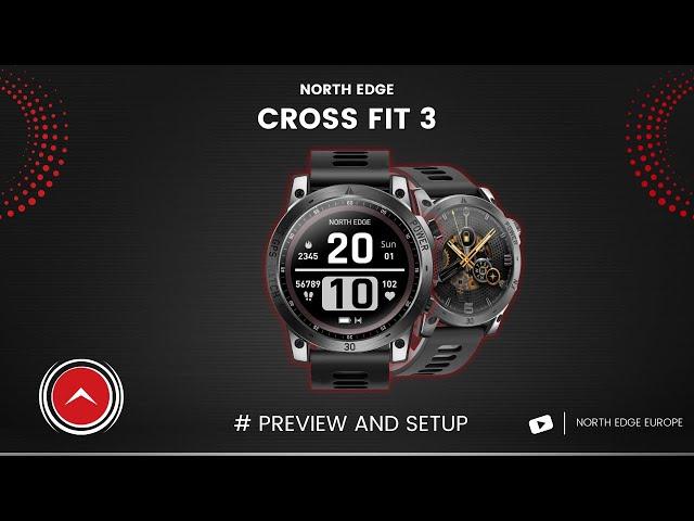 NORTH EDGE - CROSS FIT 3 GPS Smart Watch - demonstration and instructions  |  TUTORIAL