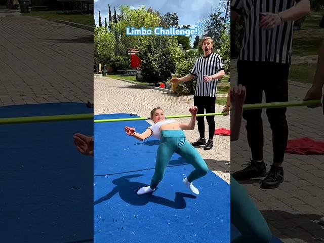 LIMBO CHALLENGE - WHO WILL WIN?#shorts #limbo #flexibility