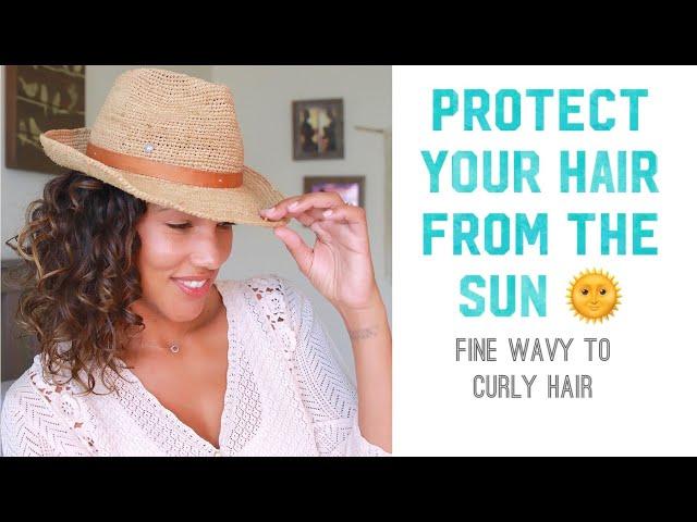 Protect Your Curls From Sun Damage - Protective Hair style - Curly to wavy Hair