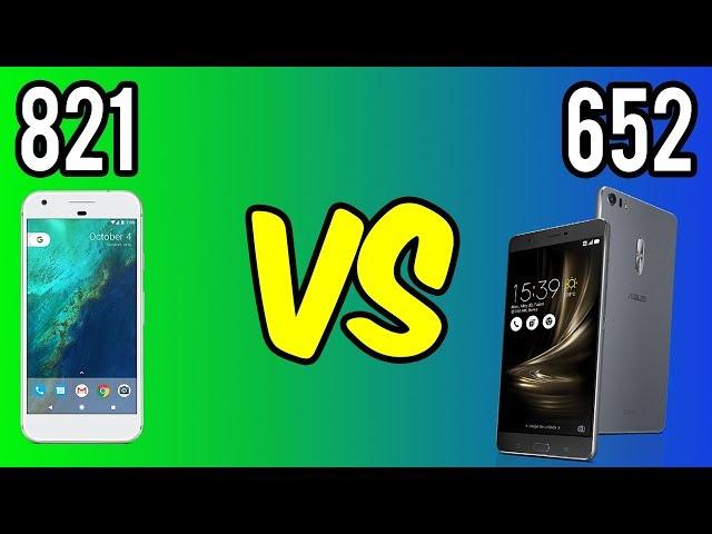 Snapdragon 821 vs Snapdragon 652 Benchmarks Test Comparison