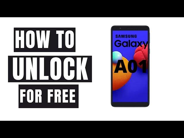 How to unlock Samsung Galaxy A01 with Network Unlock Code