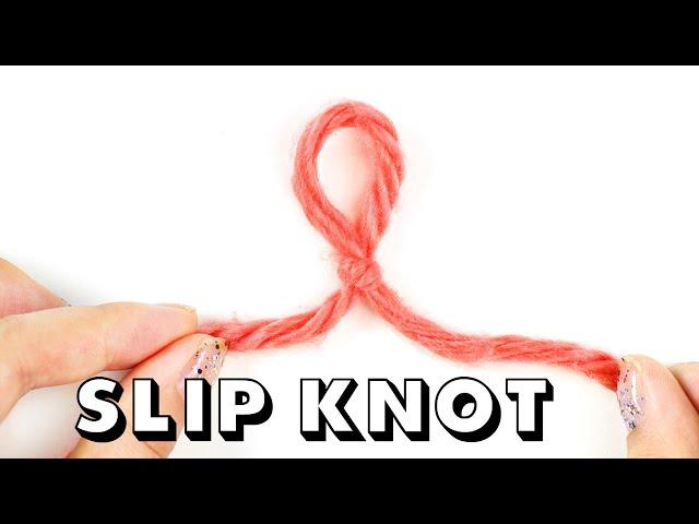 How to Tie a SLIP KNOT for Total Beginners