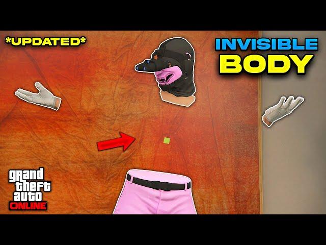 *SOLO* FULLY INVISIBLE BODY IN GTA 5 ONLINE - INVISIBLE TORSO GLITCH! (NO LOSING OUTFITS)