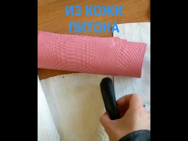 шьем кошелек из кожи питона