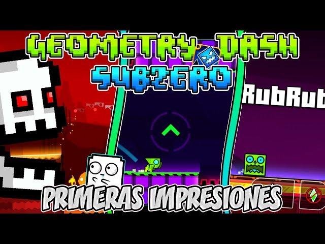 MI PRIMERA VEZ JUGANDO TODO GEOMETRY DASH SUBZERO ¡IMPRESIONANTE! | VRO