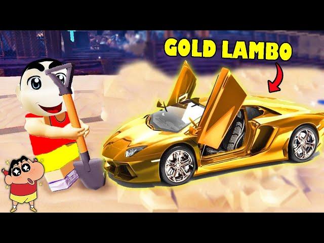 DIGGING FOR THE MOST RARE TREASURE ITEM in DIG IT ROBLOX with SHINCHAN and CHOP