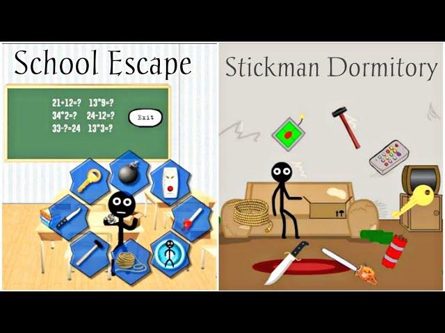 Stickman Dormitory Escape & Stickman School Escape Gameplay (Starodymov Games)