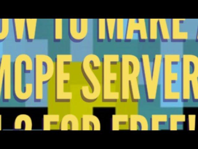 How To make a mcpe 1.2 server on Android for free! 2017