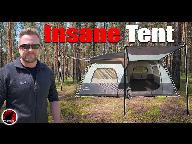 The MOST IMPRESSIVE Instant Set Up Tent I Haver EVER Seen - NatureHike Cape 8P Instant Tent