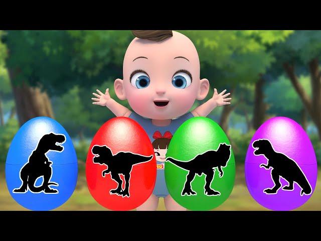 colored dinosaur eggs Playground Song | Itsy bitsy spider Nursery Rhymes & Kids Songs | Kindergarten