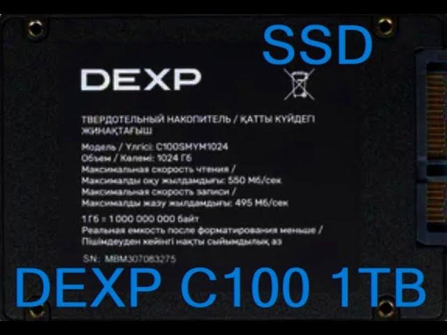 SSD DEXP С100  1 TB  |  Дешёвый диск с огромным ресурсом?