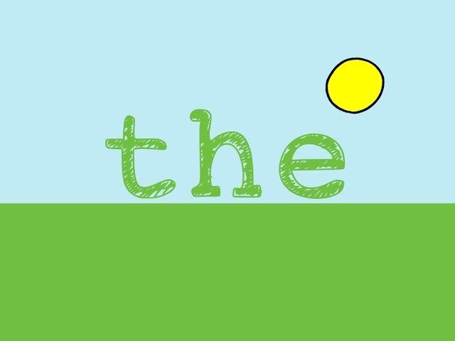 The- Sight Word Song for the word "The"