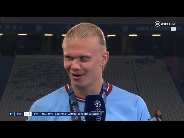 "I Still Have That Balotelli Jersey..."  Shots Fired From Erling Haaland!  #UCLFinal