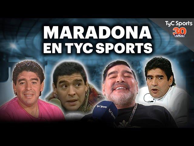 MARADONA en TyC SPORTS  LÍBERO VERSUS, FÚTBOL X 2, JAMÓN DEL MEDIO y más #30AñosTyCSports