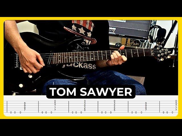 Tom Sawyer - Rush | Tabs | Guitar Lesson | Cover | Backing Track | All Guitar Parts | Solo