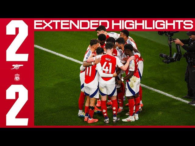 EXTENDED HIGHLIGHTS | Arsenal vs Liverpool (2-2) | Saka scores his 50th Premier League goal!