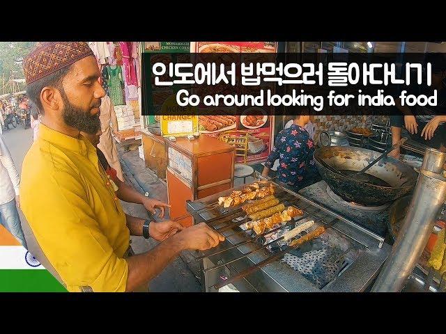 Look around for street food in delhi - Hard trip【47】