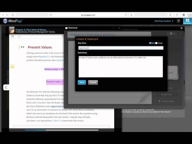 Cengage Learning- MindTap Reader Highlights Video