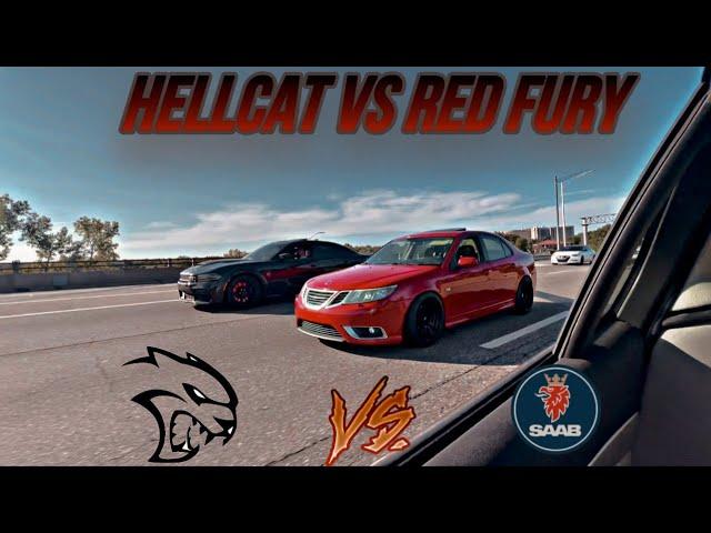 DODGE HELLCAT vs FBO SAAB 9-3 AERO XWD