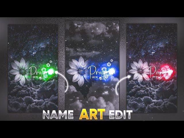 Alight motion video editing | Trending name art video editing | How to make name art Capcut