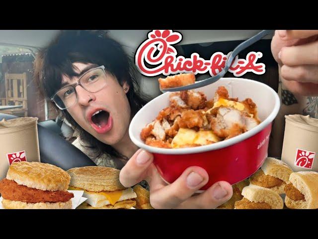 Trying Chikfila's ENTIRE BREAKFAST Menu