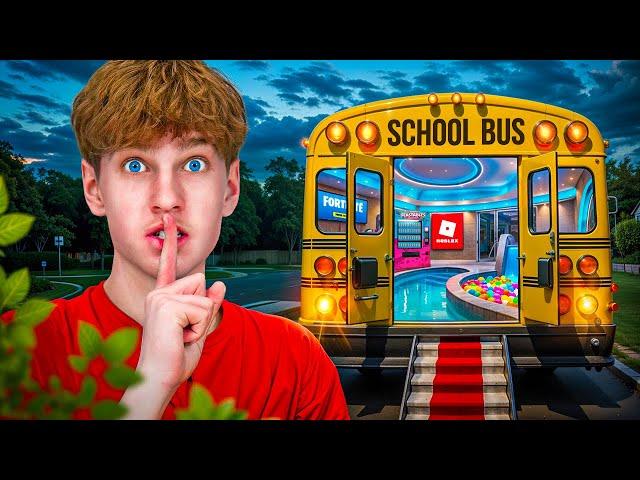 Building SECRET ROOMS on a SCHOOL BUS and More! | The Noob Family