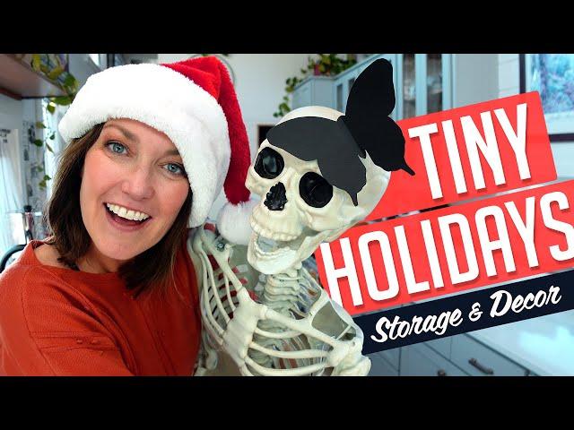 TINY HOUSE HOLIDAYS + STORAGE | Let's decorate my tiny house for the holidays!