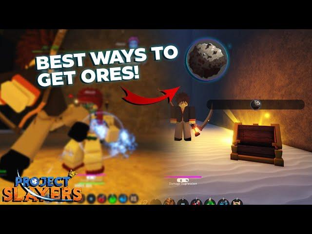 BEST Way to get ORES & FAST to Prepare For UPDATE 1.5🪨 | Project Slayers