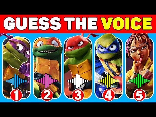 Guess the Teenage Mutant Ninja Turtles Characters by Their Voice | TMNT Mutant Mayhem Quiz !