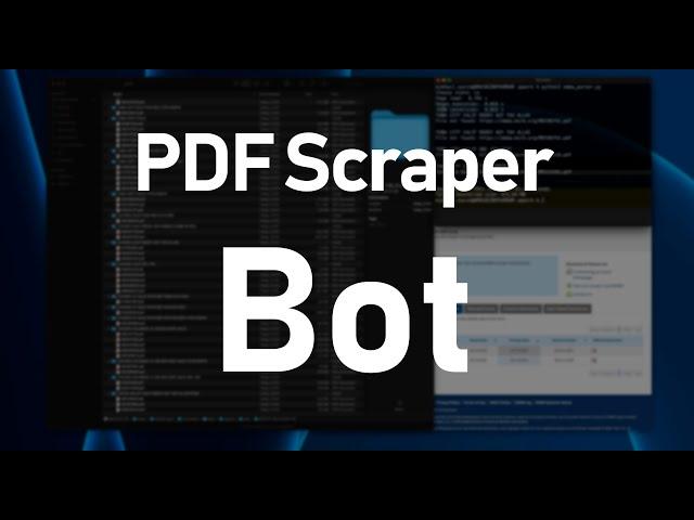 Python PDF Scraper Bot