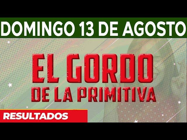 Resultado del sorteo El Gordo de la Primitiva del Domingo 13 de Agosto del 2023.