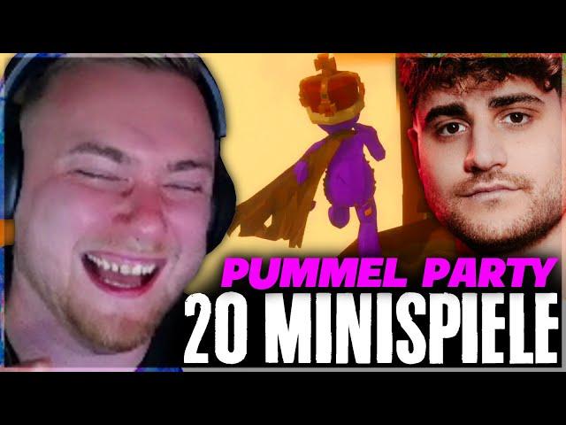 20 MINISPIELE vs ELI, MERT & KROKO!  | Pummel Party | SolutionPlayz