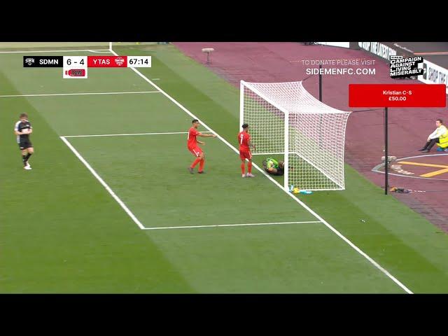 KSI rolls into his own net and scores a goal