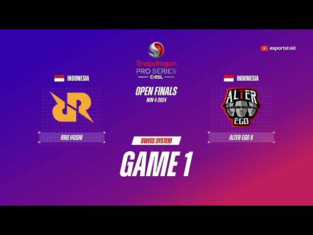 RRQ Hoshi vs Alter Ego X GAME 1 Snapdragon Pro Series Season 6 | AEX VS RRQ ESPORTSTV