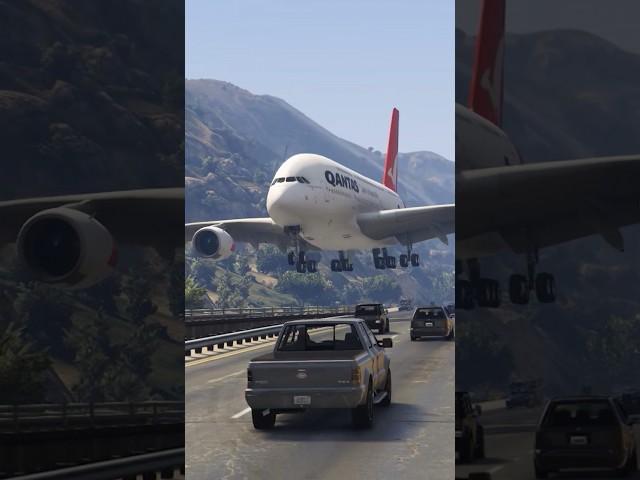 "When a Giant Qantas A380 Lands on a Busy Highway!"